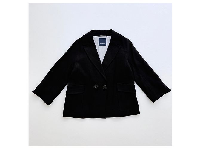 Autre Marque Blazer S Max Mara de mezcla de lino negro - vista 2