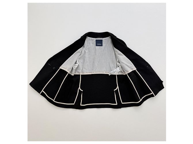 Autre Marque Blazer S Max Mara de mezcla de lino negro - vista 6