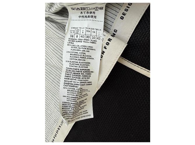 Autre Marque Blazer S Max Mara de mezcla de lino negro - vista 7