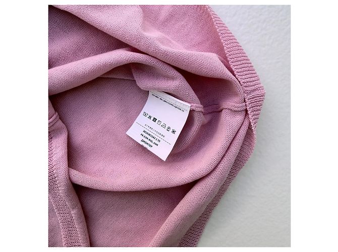 Max & Co Polo de punto rosa con encaje - vista 5