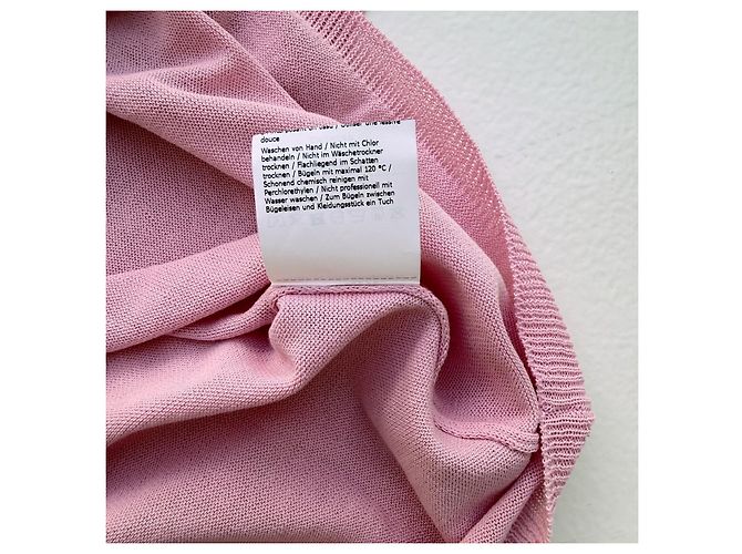 Max & Co Polo de punto rosa con encaje - vista 6