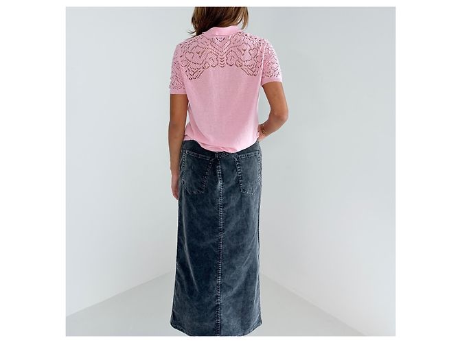 Max & Co Polo de punto rosa con encaje - vista 8