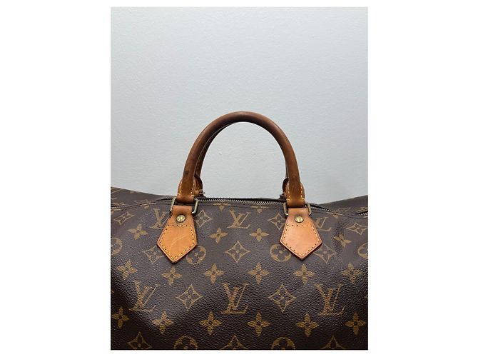 Louis Vuitton Speedy 40 Monogram in tela marrone - vista 2