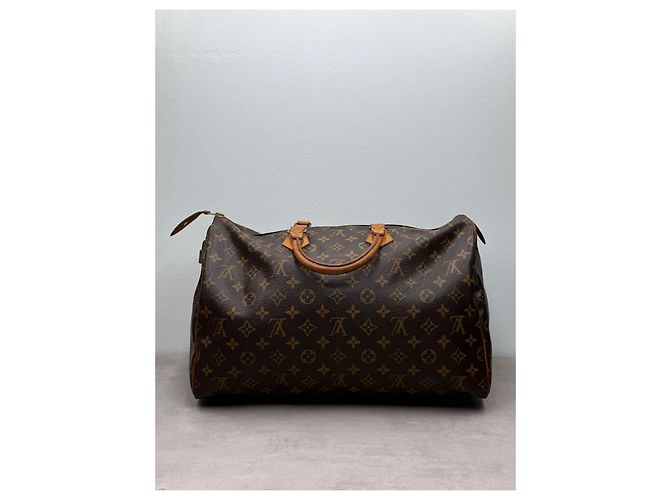 Louis Vuitton Speedy 40 Monogram in tela marrone - vista 5