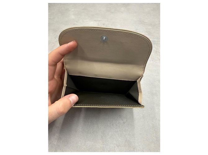 Cartera Christian Dior de lona Monogram y piel - Beige - vista 10