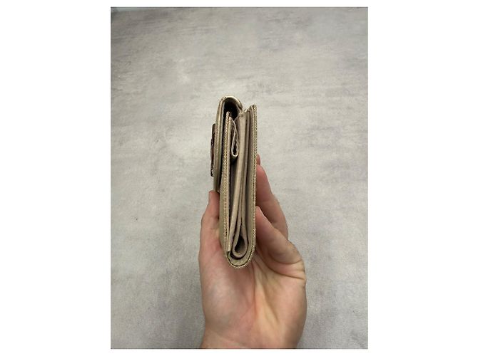 Cartera Christian Dior de lona Monogram y piel - Beige - vista 6