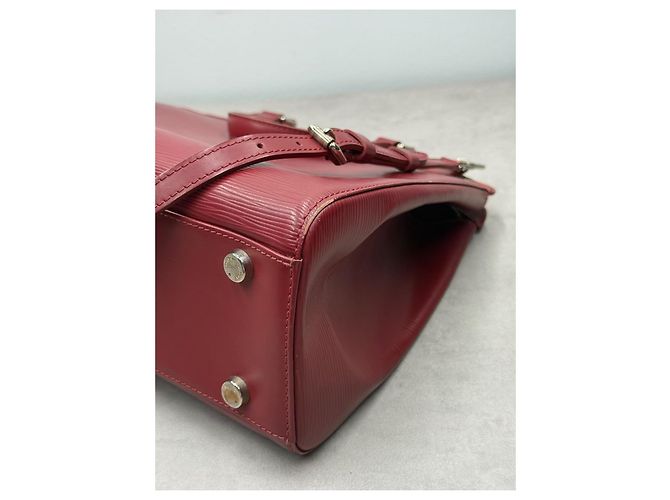 Louis Vuitton Brea GM borsa in pelle Epi bordeaux - vista 13