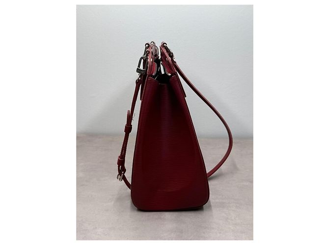 Louis Vuitton Brea GM borsa in pelle Epi bordeaux - vista 5
