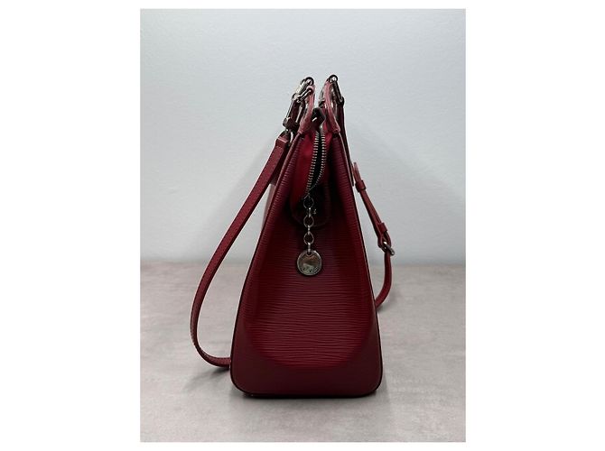 Louis Vuitton Brea GM borsa in pelle Epi bordeaux - vista 8