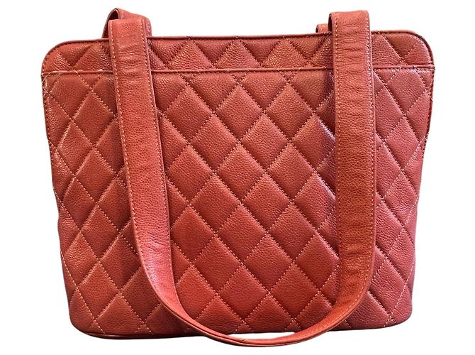 1994 Chanel CC Steppenechtleder Caviar Tote - Ansicht 4