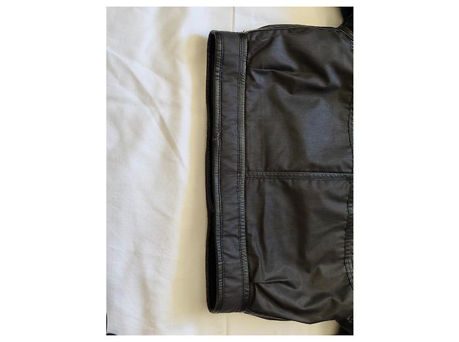 Giacca invernale in pelle nera Mac Douglas foderata in shearling - vista 18