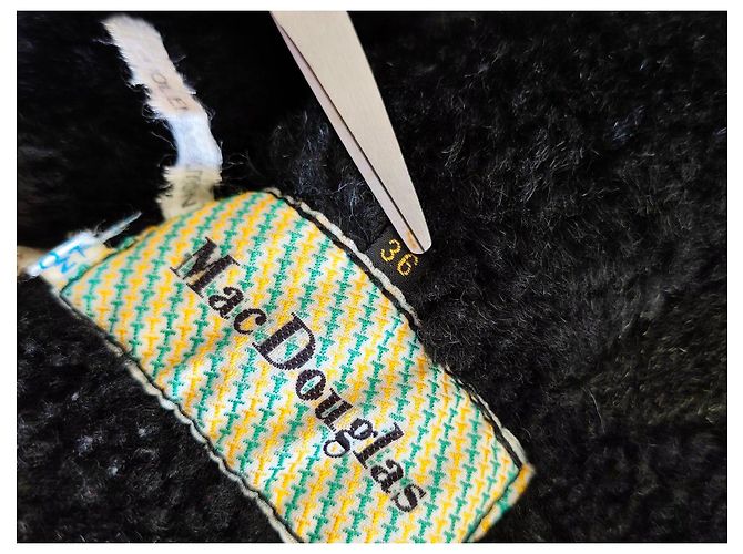 Giacca invernale in pelle nera Mac Douglas foderata in shearling - vista 6