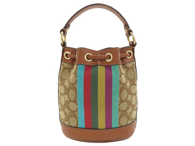 Borsa a tracolla Coach C5639 Signature Dempsey - vista 2