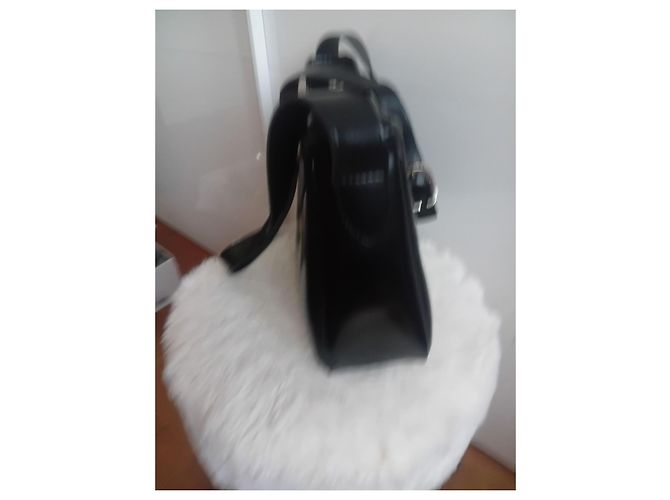 Longchamp Roseau borsa a tracolla pelle nera - vista 4