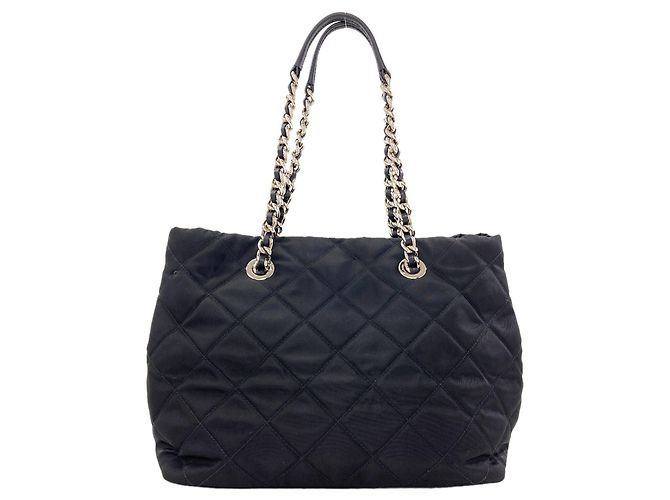 Borsa Tote Prada Matelassé con catena - vista 2
