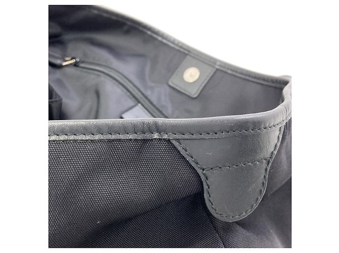 Borsa Tote Gucci Logo Nera in Nylon - vista 10