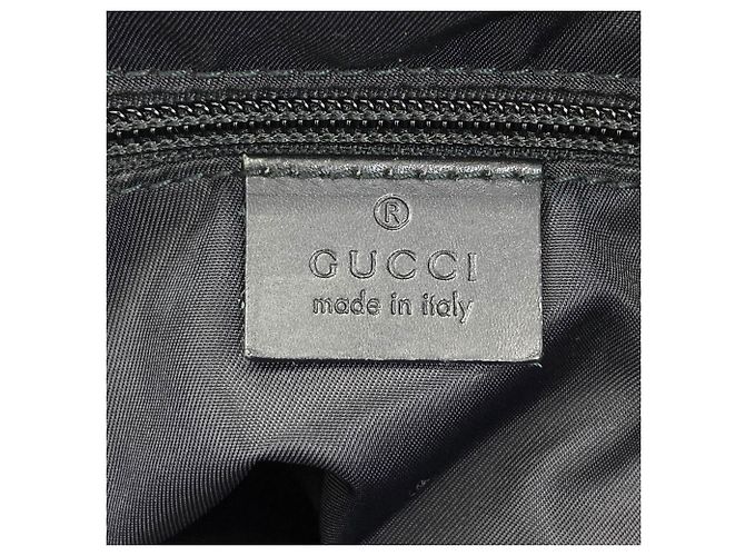 Borsa Tote Gucci Logo Nera in Nylon - vista 6