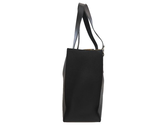 Borsa Tote Loewe Buckle in pelle di vitello nera - vista 3