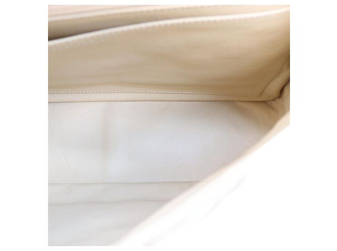 Borsa a Tracolla Chanel Beige Caviar Single Flap - vista 11
