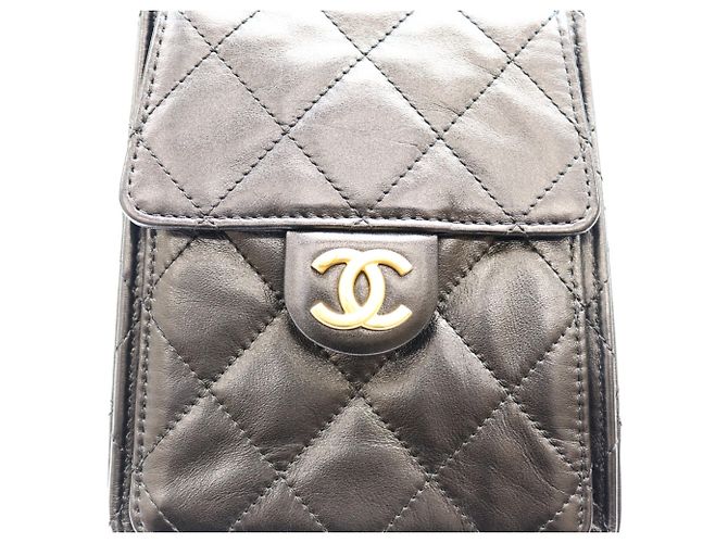 Borsa a tracolla Chanel AS5293 in pelle di vitello nera - vista 7
