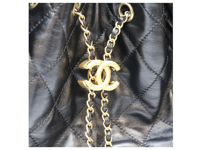 Borsa a tracolla Chanel AS5293 in pelle di vitello nera - vista 9
