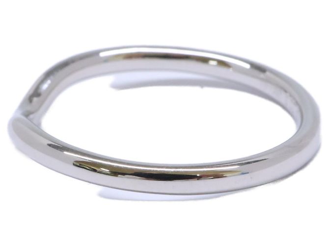 Autre Marque Anillo de banda curva Elsa Peretti Tiffany & Co. de platino - vista 2