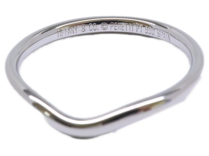 Autre Marque Anillo de banda curva Elsa Peretti Tiffany & Co. de platino - vista 7