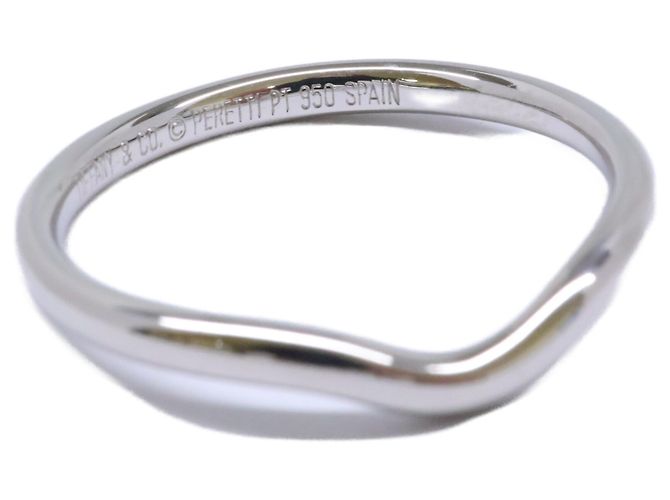Autre Marque Anillo de banda curva Elsa Peretti Tiffany & Co. de platino - vista 8