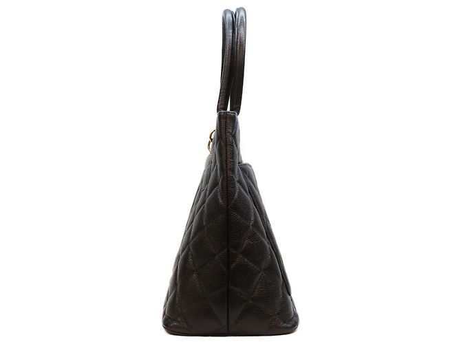 Borsa Tote Chanel Reissue in pelle Caviar nera - vista 4