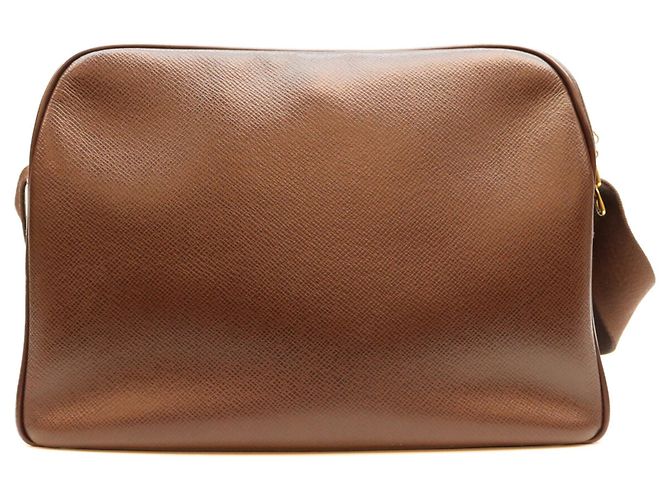 Borsa a tracolla Louis Vuitton Acajou Taiga Reporter - vista 4