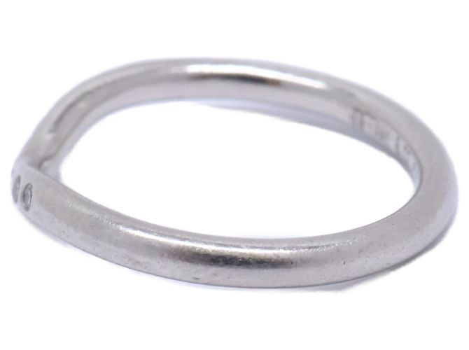Autre Marque Tiffany & Co. PT950 Elsa Peretti Curved Band Ring - Ansicht 2