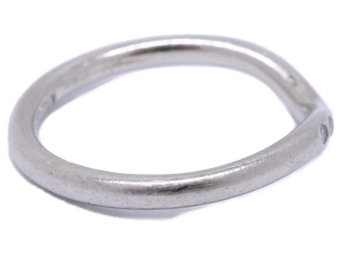 Autre Marque Tiffany & Co. PT950 Elsa Peretti Curved Band Ring - Ansicht 4