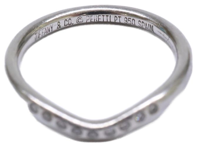 Autre Marque Tiffany & Co. PT950 Elsa Peretti Curved Band Ring - Ansicht 6