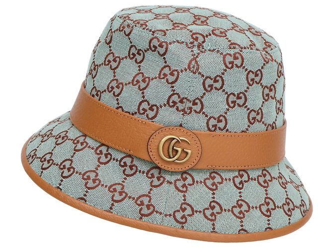 Cappello a secchiello Gucci in tela GG - vista 3