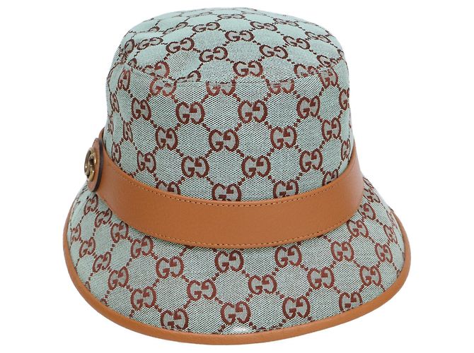 Cappello a secchiello Gucci in tela GG - vista 4