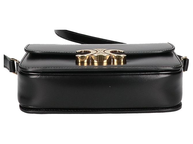 Céline Borsa a tracolla Teen Triomphe in pelle Celine - vista 5