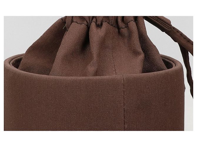 Mini borsa a mano Prada in raso con coulisse e placca Triangle - vista 8