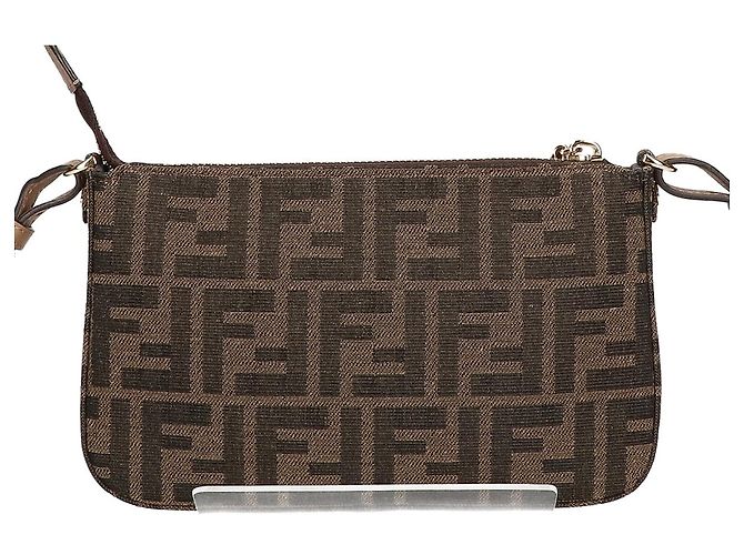 Fendi Baguette Pouch mit Zucca-Muster - Ansicht 3