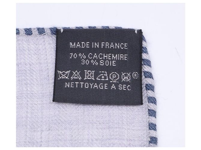 Hermès Sciarpa in seta e cashmere Hermes Les Roues de Phaeton - vista 5