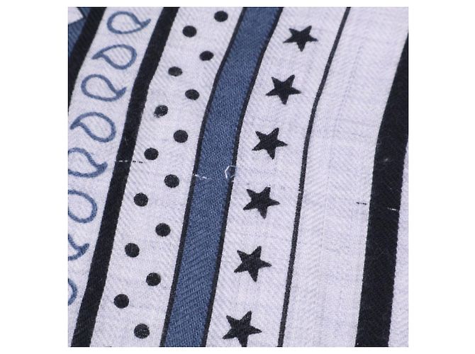 Hermès Sciarpa in seta e cashmere Hermes Les Roues de Phaeton - vista 6