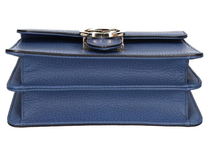 Gucci 510304 Bolsa de Ombro em Couro de Bezerro Grão com Corrente Interlocking G - vista 5