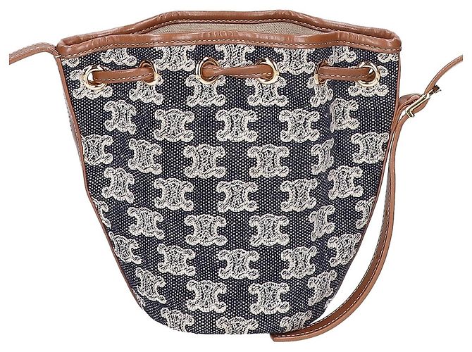 Céline Borsa a spalla Micro con coulisse e ricamo Triomphe CELINE - vista 3