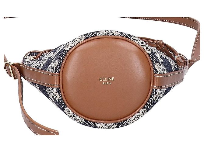 Céline Borsa a spalla Micro con coulisse e ricamo Triomphe CELINE - vista 5