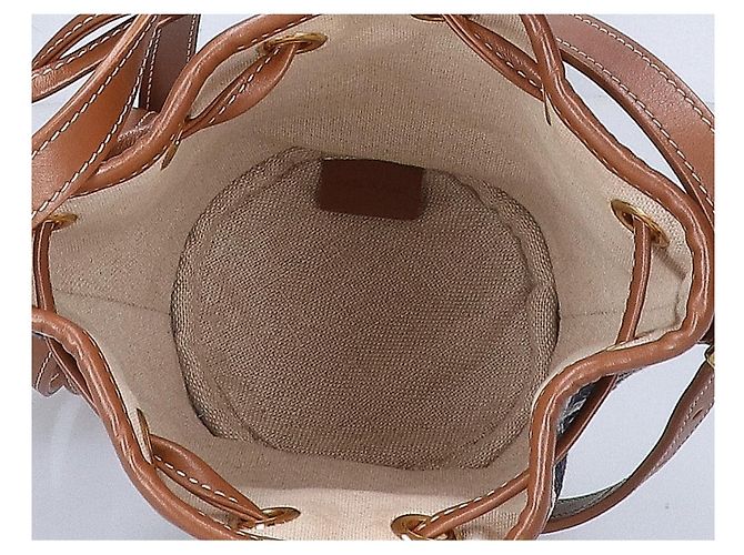Céline Borsa a spalla Micro con coulisse e ricamo Triomphe CELINE - vista 6