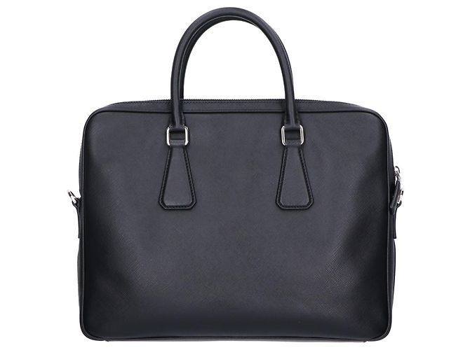 porte-documents Prada en cuir Saffiano - vue 3