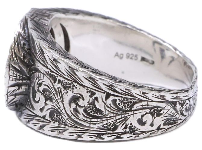 Anello GUCCI Ag925 Interlocking G Arabesque - vista 2