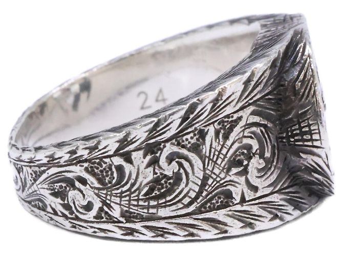 Anello GUCCI Ag925 Interlocking G Arabesque - vista 4