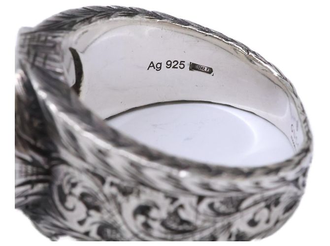 Anello GUCCI Ag925 Interlocking G Arabesque - vista 8