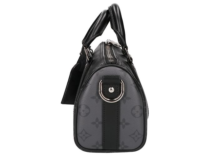 Borsa Louis Vuitton Monogram Eclipse Keepall Bandoulière 25 - vista 2
