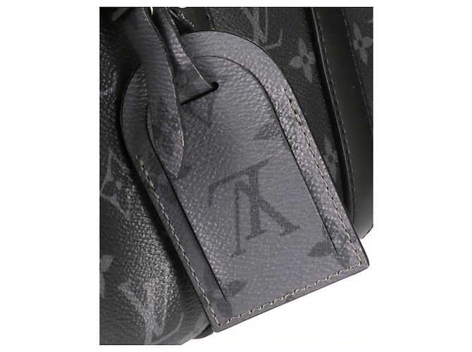 Borsa Louis Vuitton Monogram Eclipse Keepall Bandoulière 25 - vista 7